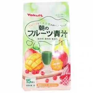 ヤクルト 朝のフルーツ青汁 ( 7g*15袋入*4コセット )/ 元気な畑 : 爽快