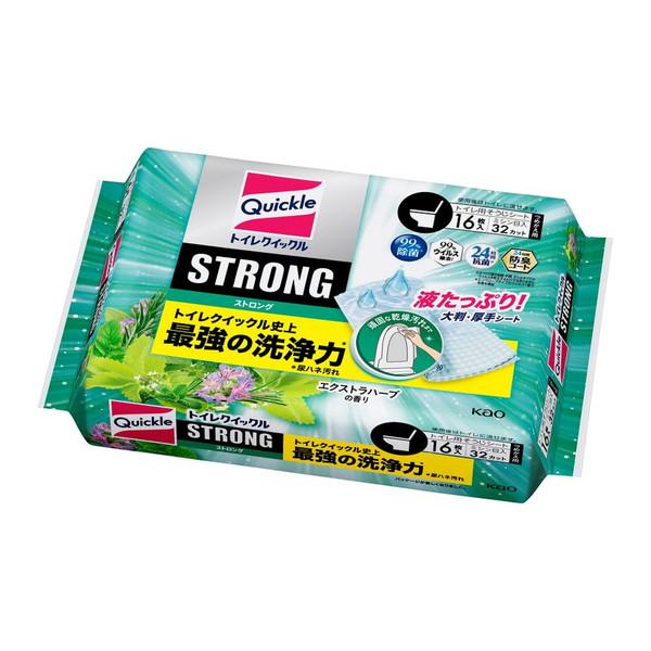 【送料無料・まとめ買い×8個セット】花王 Kao トイレクイックル ストロング エクストラハーブの香...