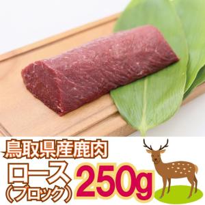 鹿肉 ロースブロック 250g ジビエ 鳥取県 智頭 産 高たんぱく