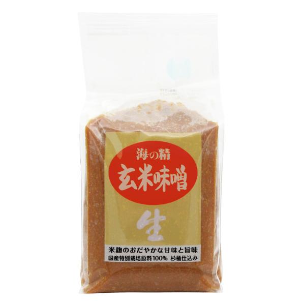 海の精 玄米味噌 国産特栽 1kg