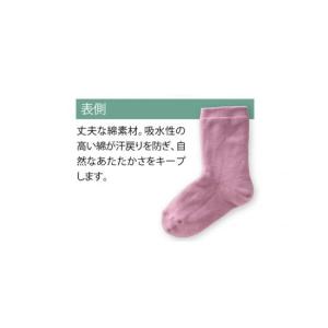 山忠 たっぷりシルクの二重ソックス Mサイズの詳細画像3