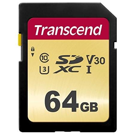 取寄 トランセンド SDXCメモリカード 64GB : TS64GSDC500S UHS-I U3 ...