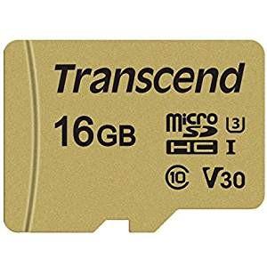 即配（KT) トランセンド microSDカード microSDHC 500S 16GB : TS16GUSD500S UHS-I U1 ネコポス便｜kenkotokina