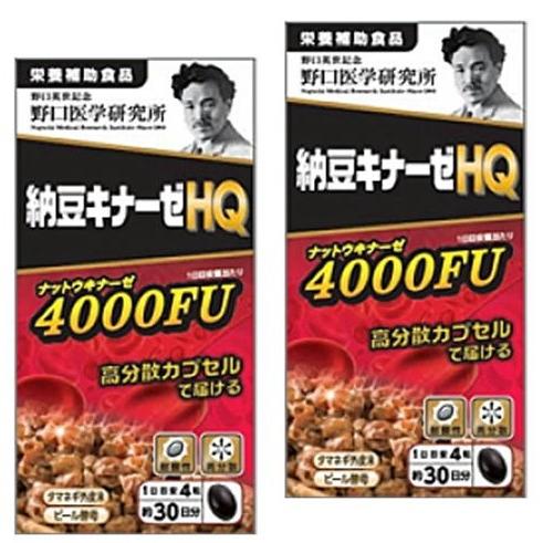 送料無料 ［まとめ販売］野口医学研究所　納豆キナーゼHQ　120粒×2個 ●翌日配達「あすつく」対象...