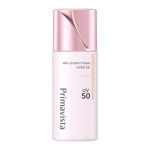 送料無料 ★[2個セット]プリマヴィスタ　スキンプロテクトベース　皮脂くずれ防止　ＵＶ５０　ＥＸ　ベージュ　25ml×2個 ●翌日配達「あすつく」対応商品（休業