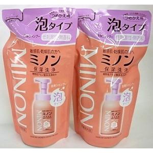 ★［まとめ販売］ミノン　全身シャンプー　泡タイプ　詰替　400mL入り×２個 ●翌日配達「あすつく」対象商品（休業日を除く）●｜kenkou1bankan