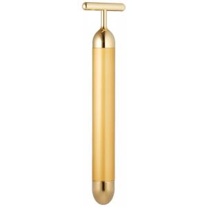 24金電動美顔器 BEAUTYSTICK 美顔器 振動 純金 24金 防水 リラックス