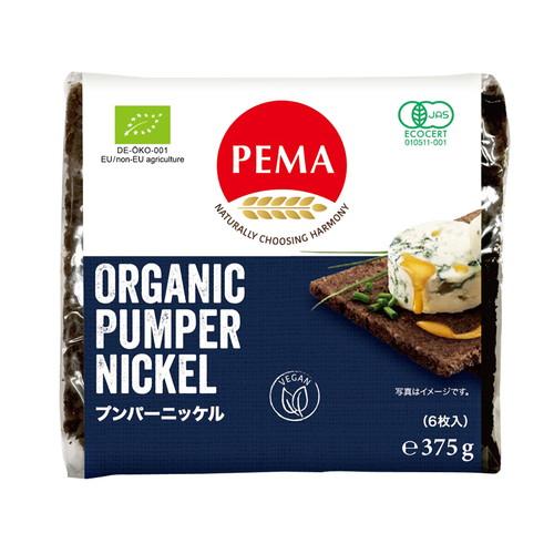 PEMA 有機全粒ライ麦パン（プンパーニッケル）375g（6枚入）【ミトク】