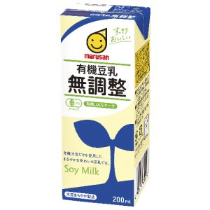有機豆乳 無調整 （200ml） 【マルサンアイ】