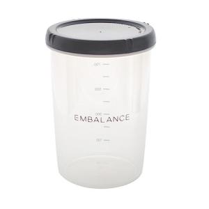 EMBALANCE DEEP ROUND CONTAINER（エンバランスディープラウンドコンテナ） グレー M 1000ml 【エンバランス】｜kenkousupport