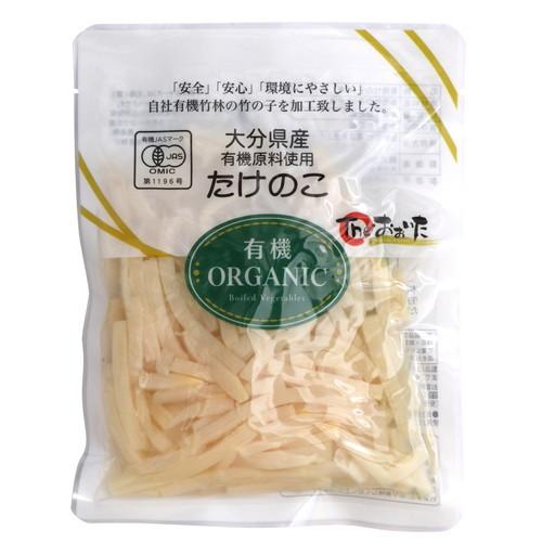 大分県産 有機たけのこ細切り （80g） 【クローバー食品】