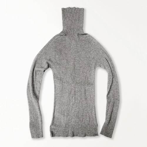 【竹布特典】ヤク リブタートル 杢グレー フリーサイズ 【ナファ生活研究所】※送料無料（一部地域を除...