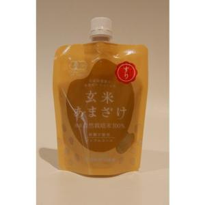 自然栽培の玄米甘酒（すりタイプ）200g×24個セット マルカワみそ 【砂糖不使用、自然栽培玄米の玄米甘酒】※キャンセル不可｜kenkousupport