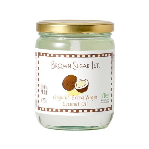 ブラウンシュガーファースト 有機エキストヴァージンココナッツオイル 425g（460ml）【無漂白・...