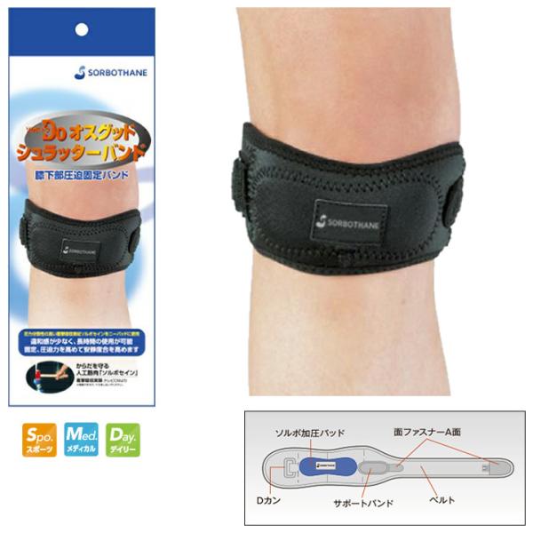 サポーター ソルボ Ｄｏ オスグッド シュラッターバンド 左右兼用 1個 介護衣料品 三進興産 63...