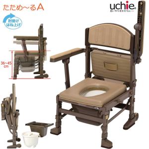 アロン化成 ポータブルトイレ 安寿 家具調トイレセレクトR はねあげ