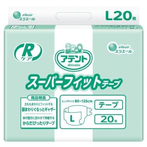 紙おむつ アテント Ｒケアスーパー フィットテープ Lサイズ 業務用 大王製紙 773010 UL-875122｜kenkul