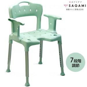 【新品・未使用品】介護用シャワーチェア（グリーン）FSフィット安寿 お風呂椅子 アロン化成 入浴用品 安寿 折りたたみシャワーベンチ FSフィット