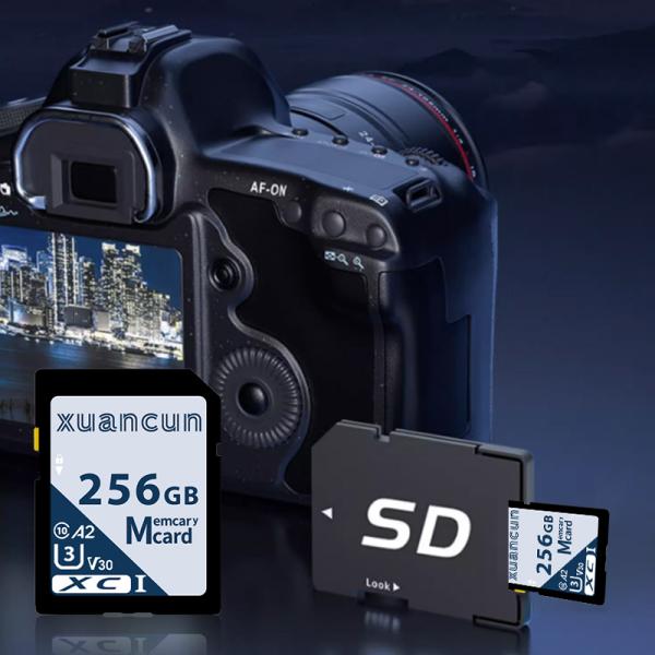 SDカード メモリーカード 容量256GB UHS-I U3 A2 V30 Class10 SDXC...