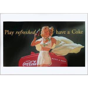 Coca Cola（コカコーラ） ブランド ポスター B2 Yes レトロ インテリア