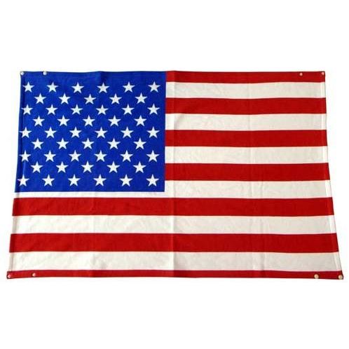 USAフラッグ・ブランケット120X80cm スナップボタン付