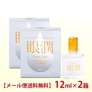 シード(東レ) 眼潤 12ml ×2箱 装着薬 ハードコンタクトレンズ