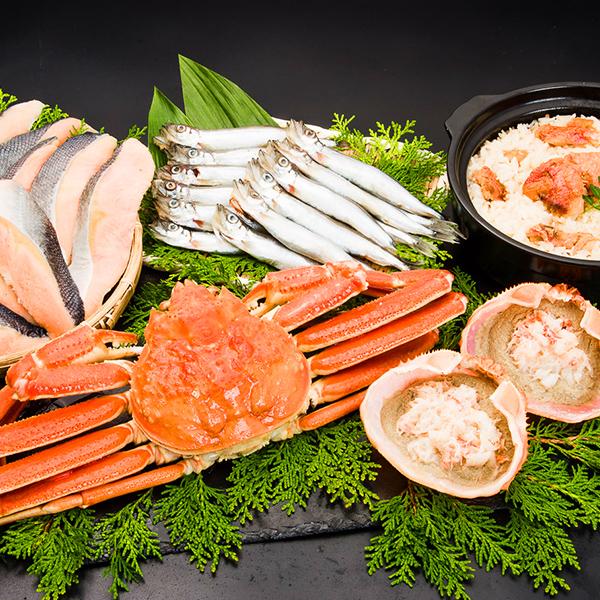 海鮮セット 海鮮 福袋 ズワイガニ 甲羅盛 カニ味噌 金目鯛 快適生活 海鮮ごちそう福袋