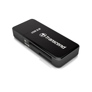 人気商品Transcend USB 3.0 Super Speed カードリーダー (SD/SDHC UHS-I/SDXC UHS-I/microSDXC UHS-I 対応) ブラック 2年保証 TS-RDF5K