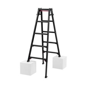 長谷川工業 はしご兼用伸縮脚立 RYZB-15 5尺 ブラック  脚部伸縮式