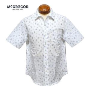 マクレガー 半袖シャツ メンズ 111163501 サッカー素材 カジュアル半袖シャツ M.L.LL