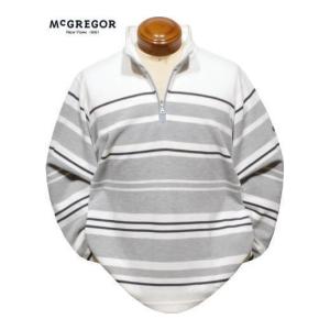 マクレガー トレーナー メンズ 111614102 抗菌加工 スウェット ハーフジップトレーナー スウェットシャツ M.L.XL（LL相当）｜kenshima