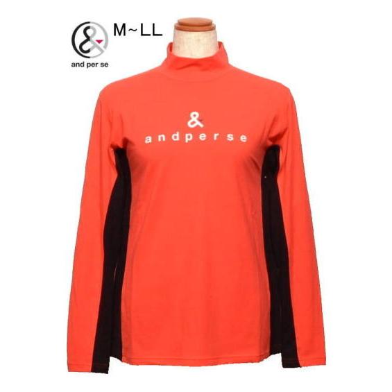 アンパスィ L ハイネック長袖シャツ レディース AFF9234W5 吸湿発熱 UVカット ストレッ...