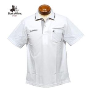 ブラックアンドホワイト 半袖ポロシャツ メンズ BGS9714YG ドライ 吸汗速乾 UVカット 半袖シャツ LL｜kenshima