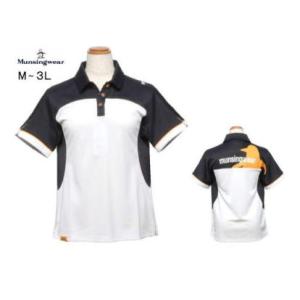 マンシングウェア 半袖ポロシャツ レディース MEWXJA06 サンスクリーン クーリング効果 UVカット 半袖シャツ 2024年春夏新作 M.L.LL.3L