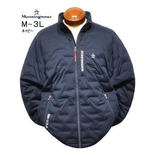 マンシング 中綿入りブルゾン メンズ MG5FJK23M 手洗い可 ヒートナビ 撥水 防風 ブルゾン...