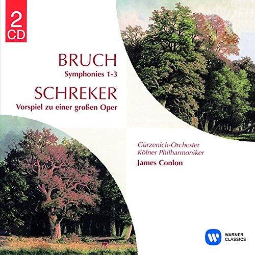CD/ジェイムズ・コンロン/ブルッフ:交響曲全集 シュレーカー:ある大歌劇(メムノン)のための前奏曲