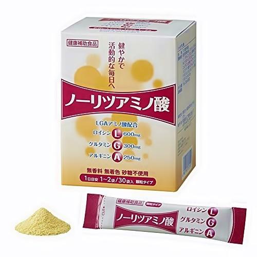 「ノーリツアミノ酸2.5ｇ×30袋入」ＬＧＡアミノ酸で筋肉の衰えを予防飲みやすい顆粒・ステックタイプ