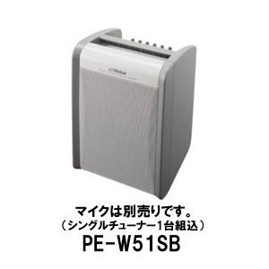 アンプ 内蔵スピーカー ワイヤレス ポータブル ワイヤレスアンプ PE-W51SB チューナー付き ...