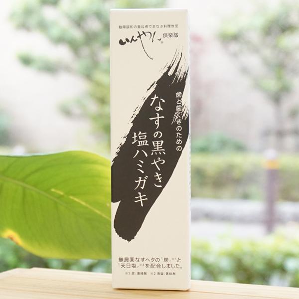 歯と歯ぐきのための なすの黒やき塩ハミガキ 100g いんやん倶楽部