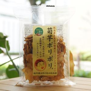 熊本県産菊芋の焙煎チップ (ノンフライ) 菊芋ポリポリ 20g 阿蘇自然の恵み総本舗