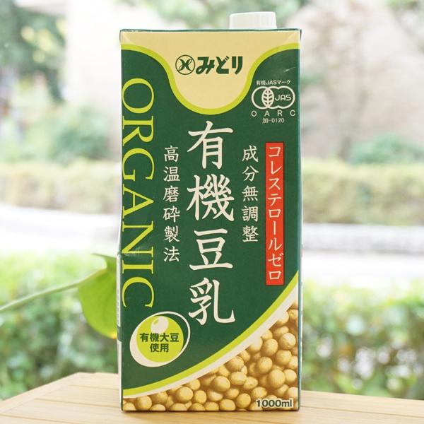 みどり 有機豆乳 (成分無調整) 1000ml 九州乳業