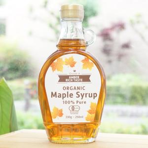 オーガニックメープルシロップ 330g むそう Grade A AMBER RICH TASTE Organic Maple Syrup 100% Pure｜kenyu-kan