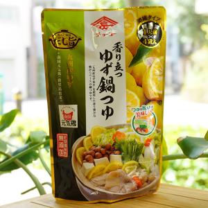 味わい素材だし旨 香り立つゆず鍋つゆ (濃縮タイプ) 1人前×4袋入 チョーコー　長崎県壱岐産ゆず　鹿児島県産南国鶏　つゆは後入れが美味しい
