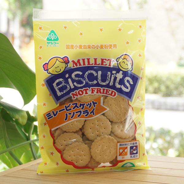 ミレービスケット ノンフライ 100g サンコー MILLET Biscuits