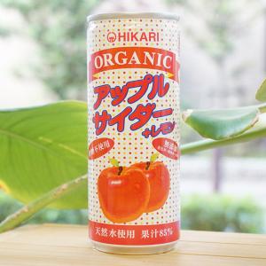 ヒカリ オーガニックアップルサイダー+レモン 250ml 光食品　天然水使用　果汁85％｜kenyu-kan