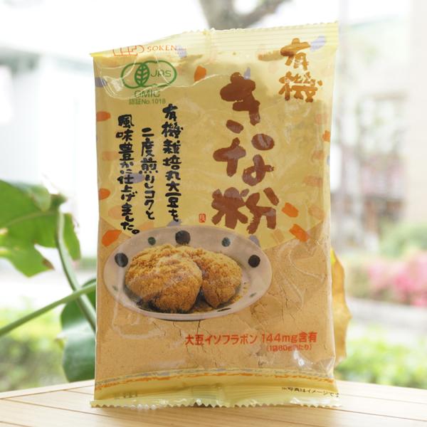 有機きな粉 80g 創健社　大豆イソフラボン144mg含有