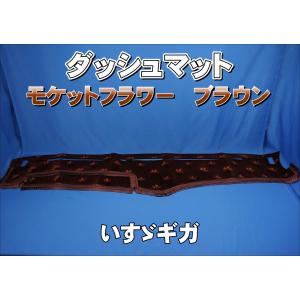 ファイブスターギガ R2.1〜用 ローレル 縦柄 ダッシュマット ブラウン