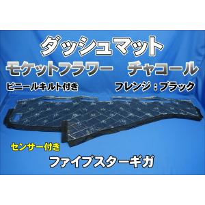 ファイブスターギガ センサー付き車 用 ハンドルダッシュ2点セット 艶