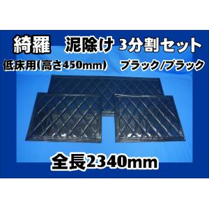 ジェットイノウエ 泥除け綺羅 キラ 4tワイド用3分割セット ブラック