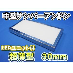 ナンバープレート型アンドン　大型用ステンレス　　蛍光灯ユニット付き。 ナンバープレート型アンドン 大型用ステンレス 蛍光灯ユニット